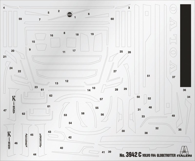 VOLVO FH4 Globetrotter Medium Roof Kit 1:24 - 21945