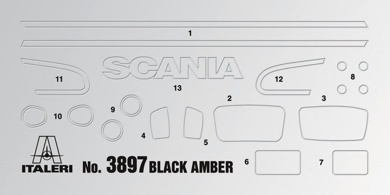 Scania R730 V8 “Black Amber ” Kit 1:24 - 22120