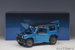 Suzuki Jimny (JB64) RHD 2018 blue metallic - black 1:18-25
