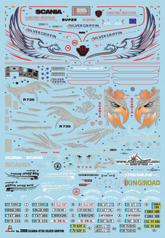 Scania R730 V8 Streamline “Silver Griffin” Kit 1:24 - 23651