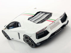 Lamborghini Aventador LP 700-4 2012 Bianco Opalis Italian Stripes 1:18 - 24016
