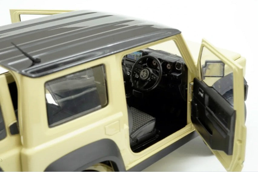 Suzuki Jimny JB74 2018 Chiffon Ovory Metallic - Black Top RHD 1:18 - 25142