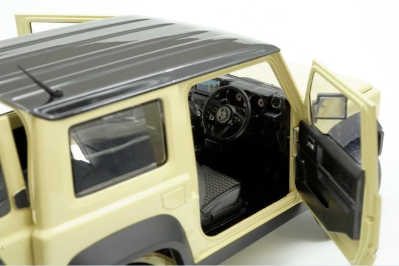 Suzuki Jimny JB74 2018 Chiffon Ovory Metallic - Black Top LHD 1:18 - 25152