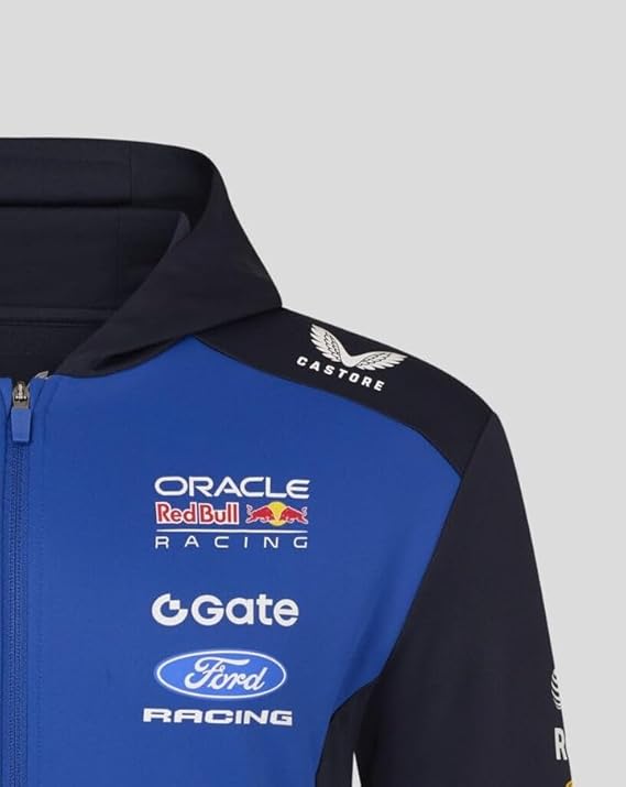 Red Bull Racing F1 2026 Official Team Hoodie Felpa Zip Intera con Cappuccio-9