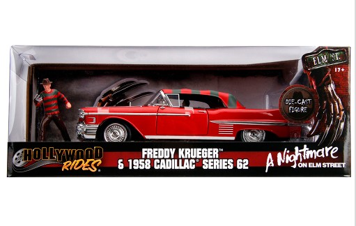 Cadillac Series 62 1958 dal film "A Nightmare on Elm Street" with Freddy Krueger Figure 1:24 - 25245