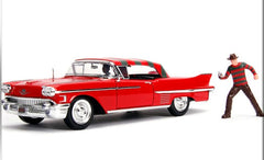 Cadillac Series 62 1958 dal film "A Nightmare on Elm Street" with Freddy Krueger Figure 1:24 - 25249