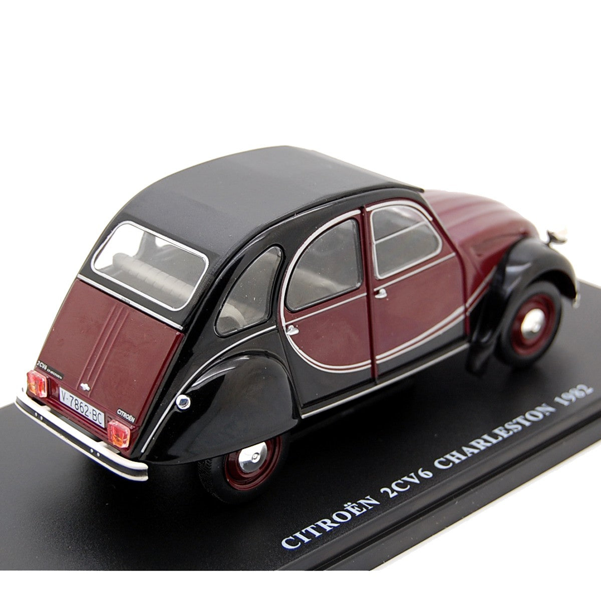 Citroen 2CV Charleston 1982 Rouge - Noir 1:24 - 25533