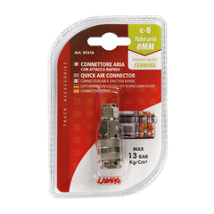 Connettore Lampa C-8 connettore aria per tubo Ø 8 mm ad attacco rapido femmina - 25632