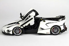 Ferrari FXX K Evo Presentazione 70 white stripes black 1:18 - 26894
