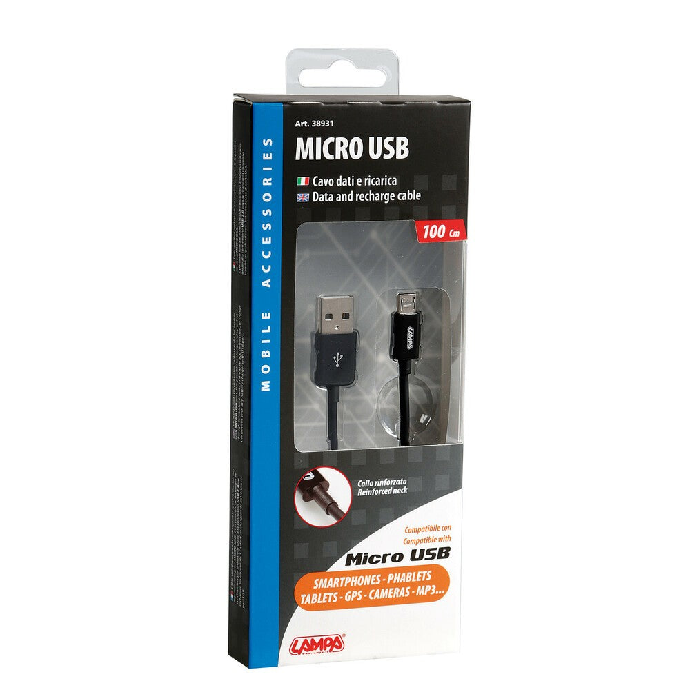 Cavo Usb - Micro Usb 100 cm Nero - 27109