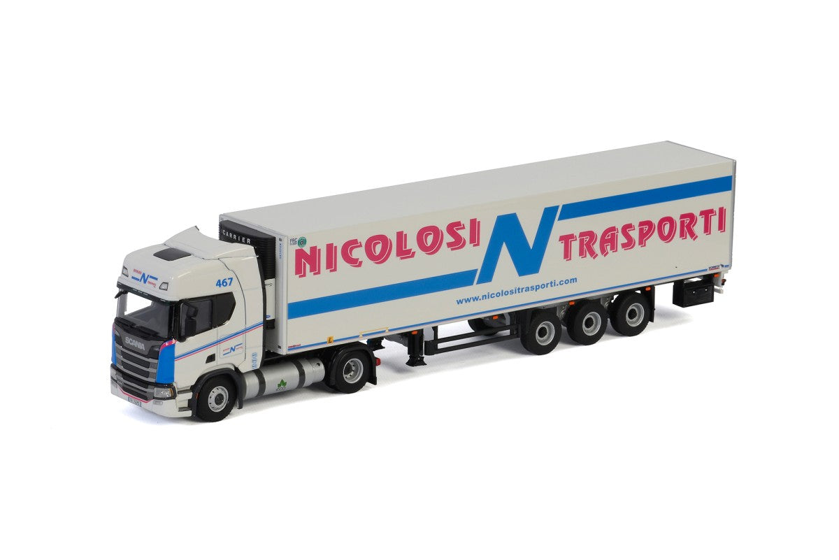 Scania S Highline CS20H "Nicolosi Trasporti" frigorifero 3 assi (I) 1:50 - 27798