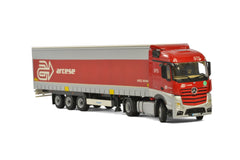 Mercedes-Benz Actros MP4 SLT Stream Space rimorchio tenda "Arcese Trasporti" frigorifero 3 assi (I) 1:50 - 27864
