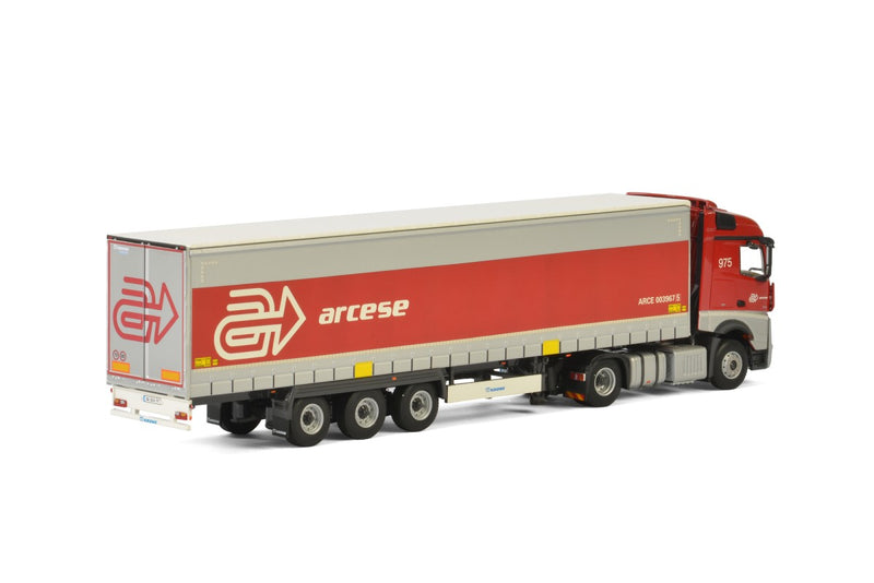 Mercedes-Benz Actros MP4 SLT Stream Space rimorchio tenda "Arcese Trasporti" frigorifero 3 assi (I) 1:50 - 27867