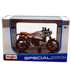 BMW R Nine T Scrambler Silver 1:18 - 28316