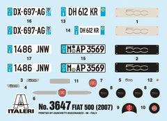 FIAT 500 new 2007 Kit 1:24 - 28919