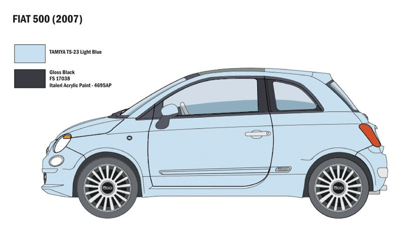 FIAT 500 new 2007 Kit 1:24 - 28920