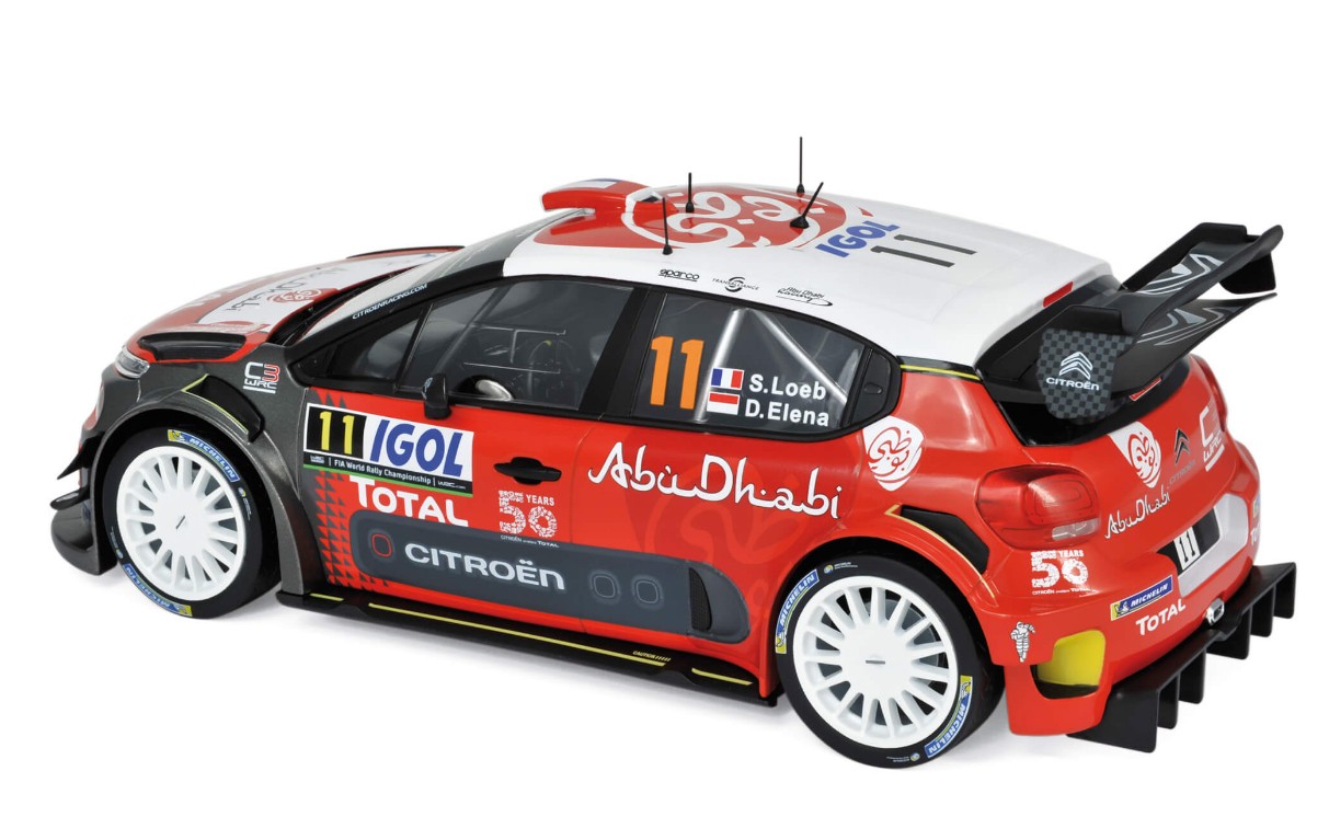 Citroën C3 WRC 11 Tour de Corse 2018 S.Loeb / D.Elena 1:18 - 29873