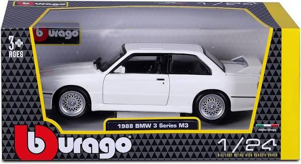 BMW M3 1988 White 1:24-2