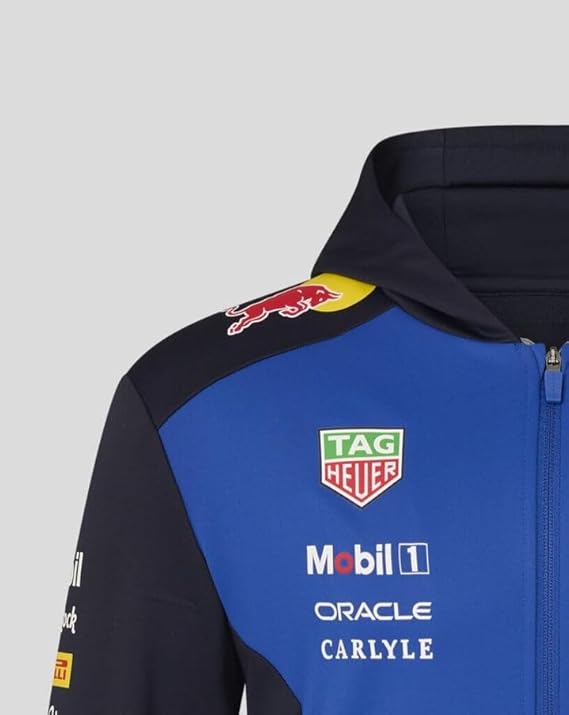 Red Bull Racing F1 2026 Official Team Hoodie Felpa Zip Intera con Cappuccio-2