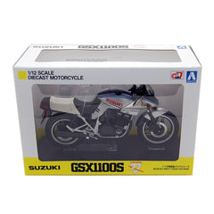 Suzuki GSX 1100S Katana 1980 Silver Blue 1:12-3