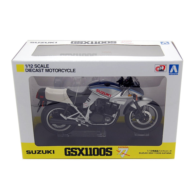Suzuki GSX 1100S Katana 1980 Silver Blue 1:12-1