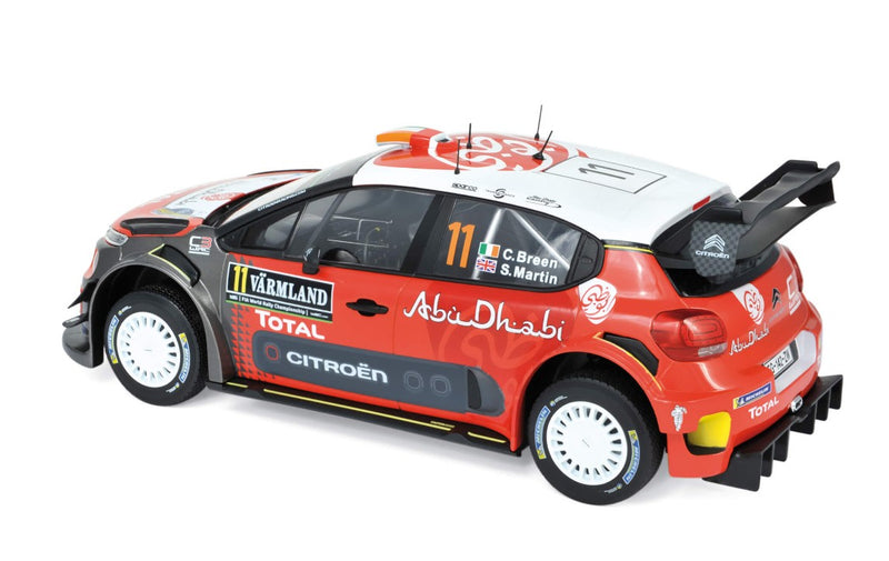Citroën C3 WRC 11 Rallye de Suède 2018 C.Breen - S.Martin 1:18 - 30002
