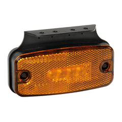 Luce ingombro con catarifrangente e staffa 10/30V - 4 Led - Arancio - 30110