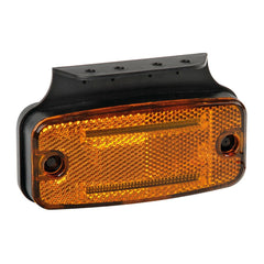 Luce ingombro con catarifrangente e staffa 10/30V - 2 Led - Arancio - 30116
