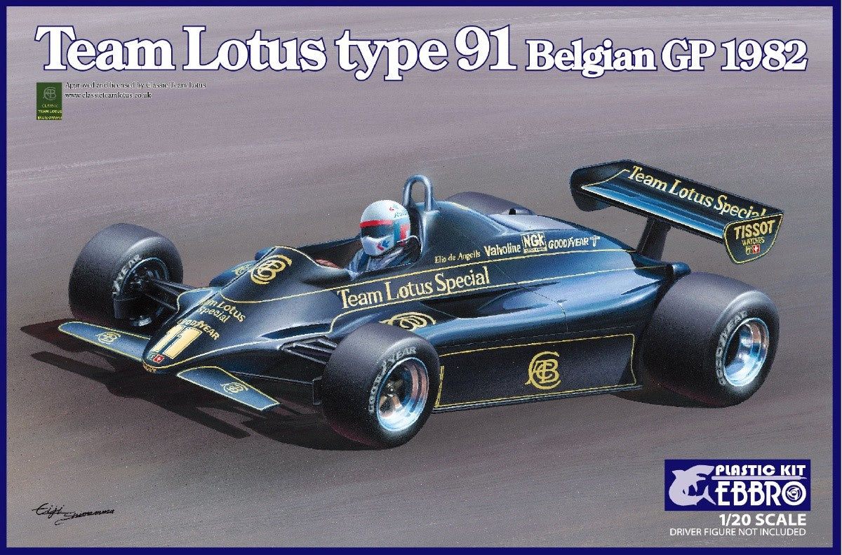 Lotus Ford Cosworth Type 91 1982 Belgian GP Kit 1:20 - 30753