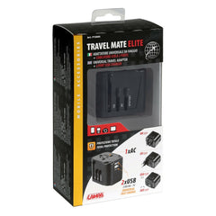 Travel Mate Elite adattatore universale da viaggio + caricatore Usb a 2 porte - 30845
