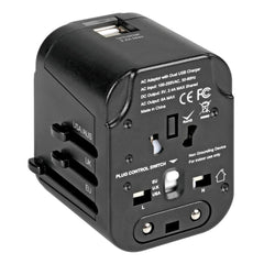 Travel Mate Elite adattatore universale da viaggio + caricatore Usb a 2 porte - 30849
