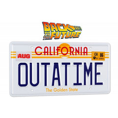 Targa in metallo "Outatime California" dal fim "Ritorno al futuro" - 31403