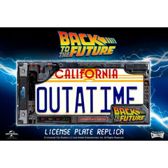 Targa in metallo "Outatime California" dal fim "Ritorno al futuro" - 31404