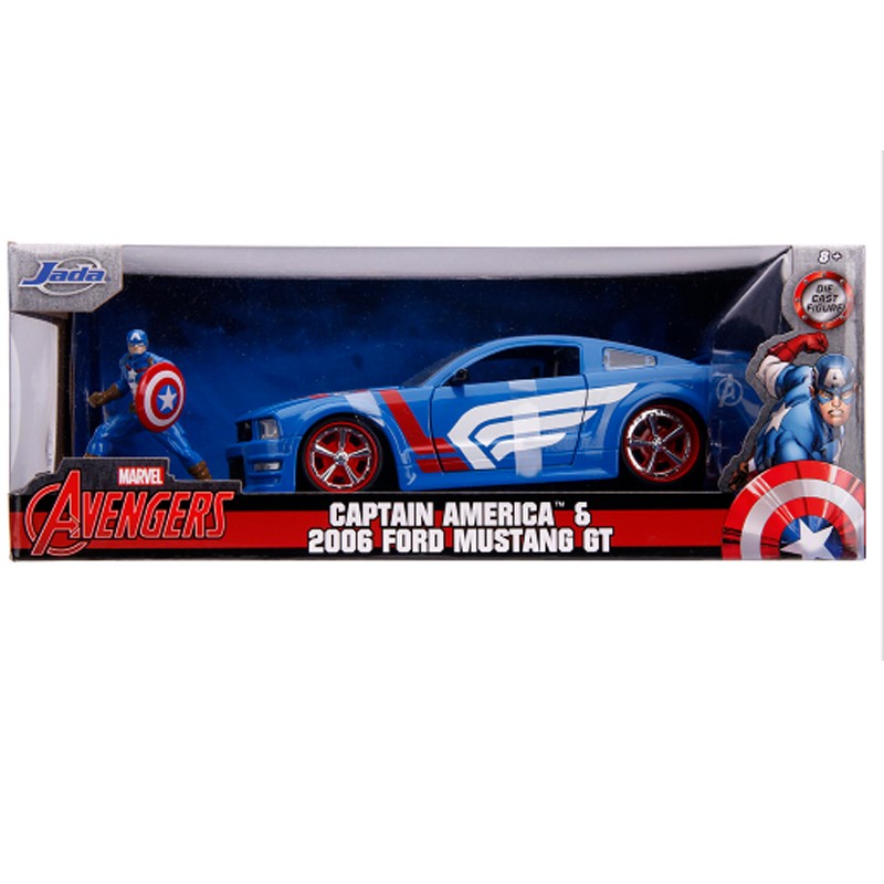 Ford Mustang GT 2016 Capitan America con personaggio 1:24 - 31469