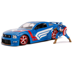 Ford Mustang GT 2016 Capitan America con personaggio 1:24 - 31473