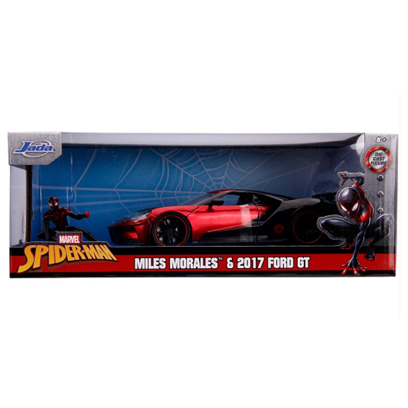 Ford GT 2017 "Spider Man BK" Miles Morales con personaggio 1:24 - 31487