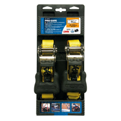 Pro-Safe set 2 nastri tensori con cricchetto a doppio gancio - 5 m - 32233