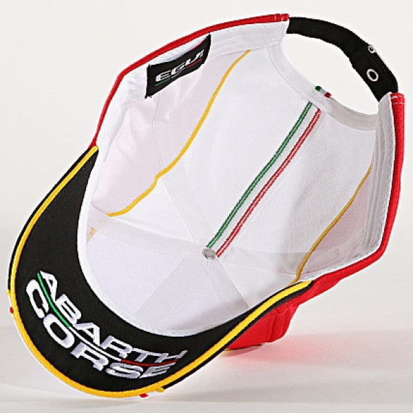 Abarth Corse Cappellino Visiera Baseball White - 32977