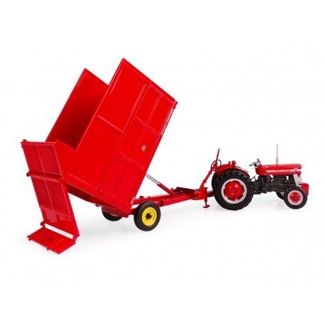 Massey Ferguson MF 21 - 3.5 Ton tipping trailer with Silage extension sides rimorchio 1:32 - 33593