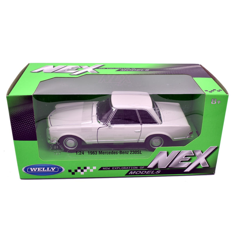 Mercedes-Benz 230 SL 1963 White 1:24 - 34297
