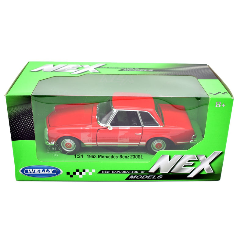 Mercedes-Benz 230 SL 1963 Red 1:24 - 34319