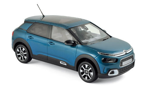 Citroën C4 Cactus 2018 Emeraude Blue & White deco 1:18 - 3527