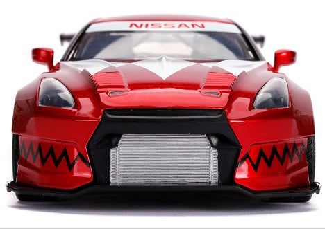 Nissan GT R (R35) 2009 Candy Red with Red Ranger 1:24 - 35392