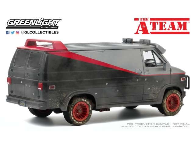 GMC Vandura 1983 "The A-Team" Weathered Version with Bullet Holes (1983-87 TV Series) 1:24 - 35481