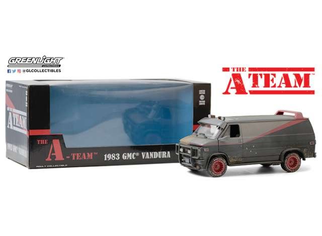 GMC Vandura 1983 "The A-Team" Weathered Version with Bullet Holes (1983-87 TV Series) 1:24 - 35483