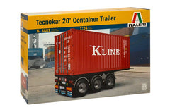 Semirimorchio Tecnokar 20 Container Trailer Kit 1:24 - 35936