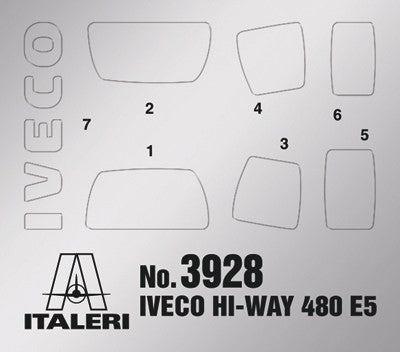 Iveco Hi-Way 480 E5 Low Roof Kit 1:24 - 36001
