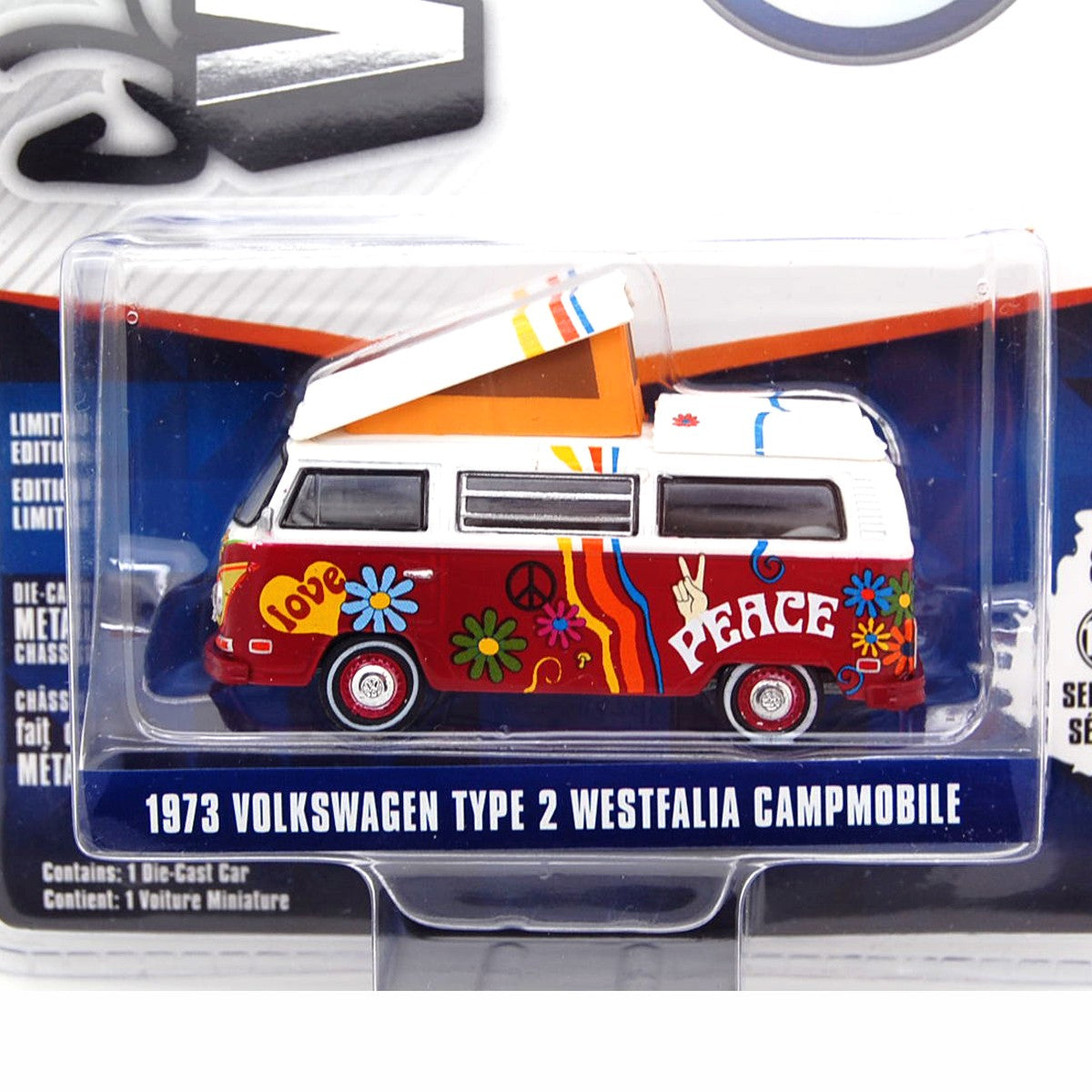Volkswagen T2 1974 Westfalia Campmobile Peace "Club Vee-Dub series 8" 1:64 - 36717