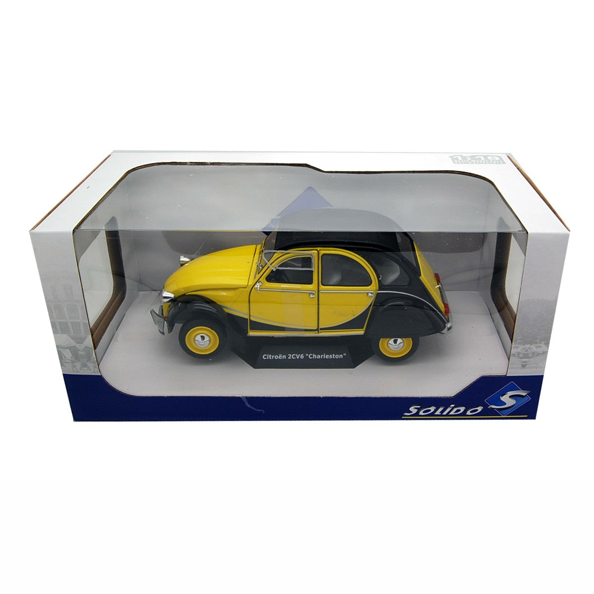 Citroen 2 CV Charleston 1982 Yellow / Black 1:18 - 37383