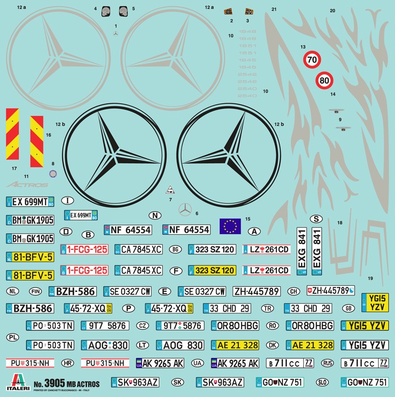 Mercedes Benz Actros MP4 Gigaspace Kit 1:24 - 3821